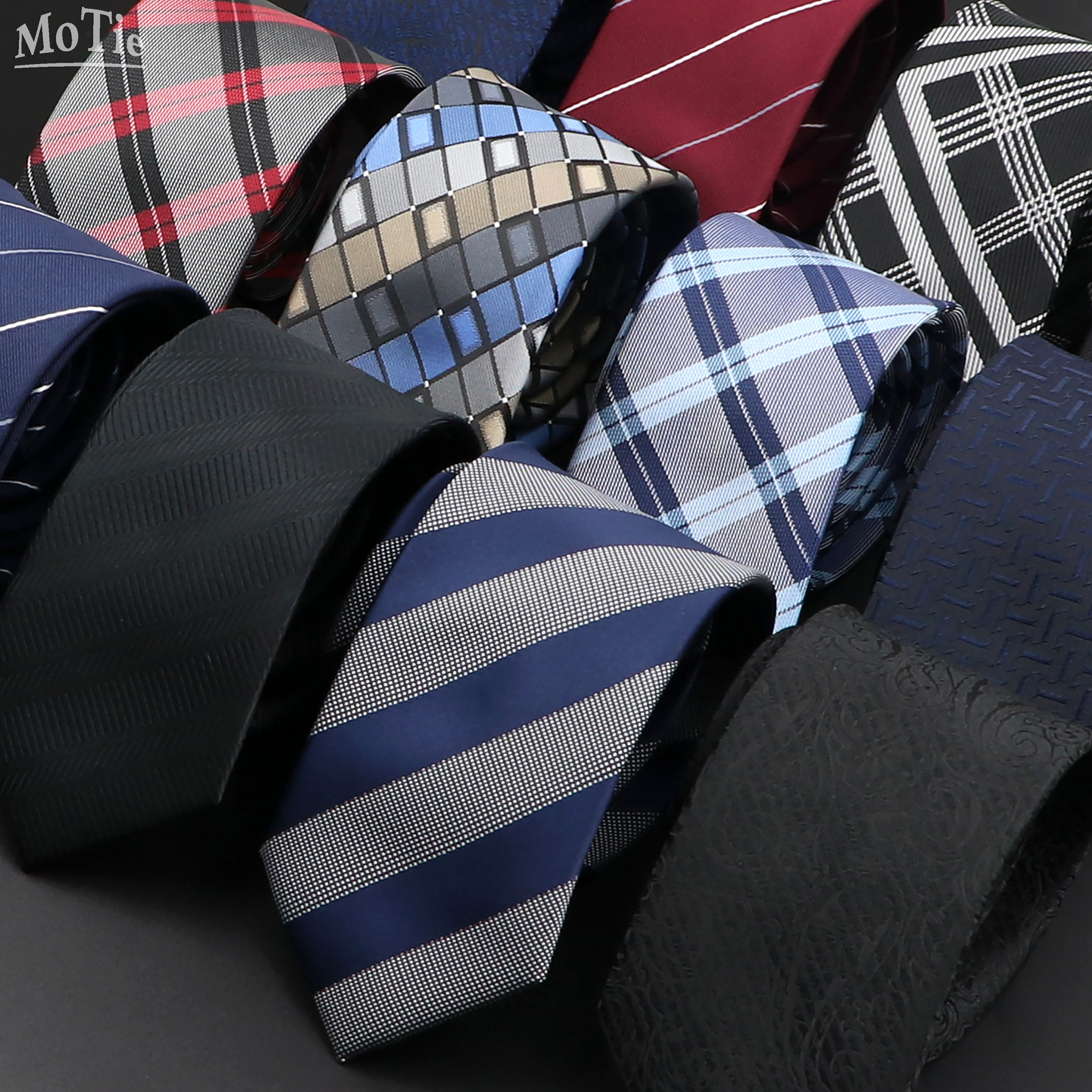 Mannen Jacquard Geweven Stropdas Klassieke Plaid Gestreepte Stropdassen Mode Polyester Stropdas Voor Bruiloft Business Party Pak Jurk Gravatas Gift
