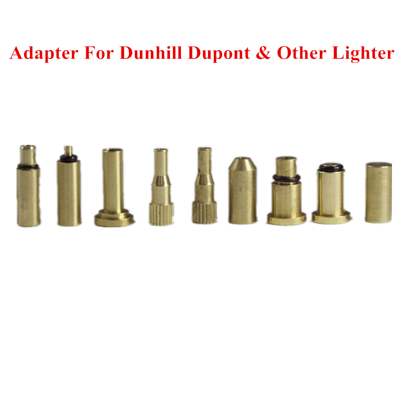 Nuevo adaptador de repuesto de Gas de cobre y latón 9 en 1 para Dunhill Dupont y otros encendedores, dispositivos de reparación de encendedor duraderos y reutilizables, venta al por mayor