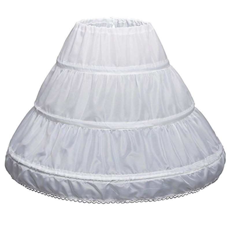 3 cerchi Cancan bambini Flower Girl sottoveste crinolina sottogonna accessori da sposa per abito da ragazza di fiore