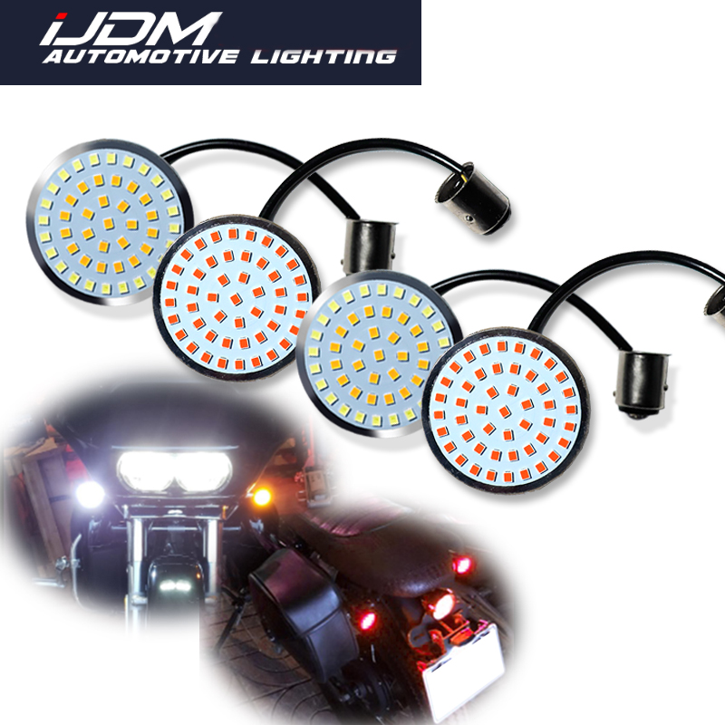 Lâmpadas LED 1157 para Sinal de Direção e Luzes de Posição Vermelhas para Motocicletas Harley Davidson Touring Electra Glide Road King
