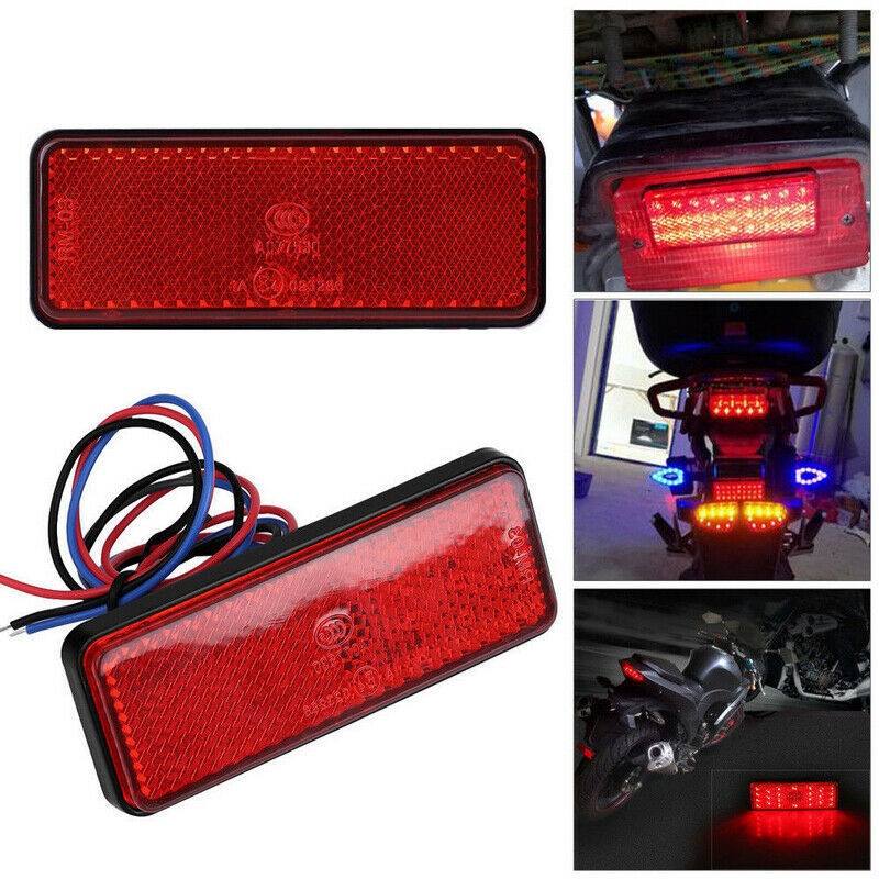 1 pz 12 v led moto LED indicatore di direzione luce freno luce posteriore LED riflettore motore LED luce 12 V lampadine per moto
