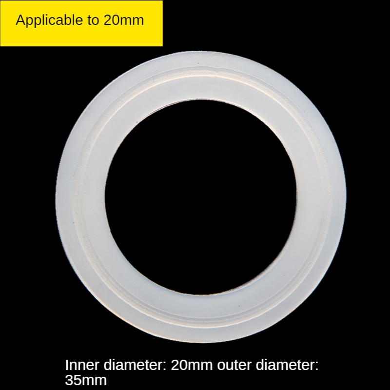 Flowcolour 10 Buah 20 25 32 40 50 Mm Cincin Segel Karet Gel Silika Gasket Konektor Ulir Laki-laki Cincin Silikon O Sambungan Tangki Ikan