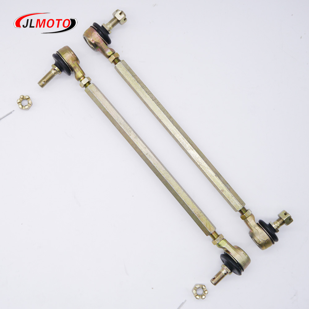 M10-M10 1Para/2szt. 120mm 130mm 140mm 150mm 170mm 200mm Zestawy drążków kierowniczych ATV Pasują do przegubu kulowego dla Chin Części do chińskich quadów ATV