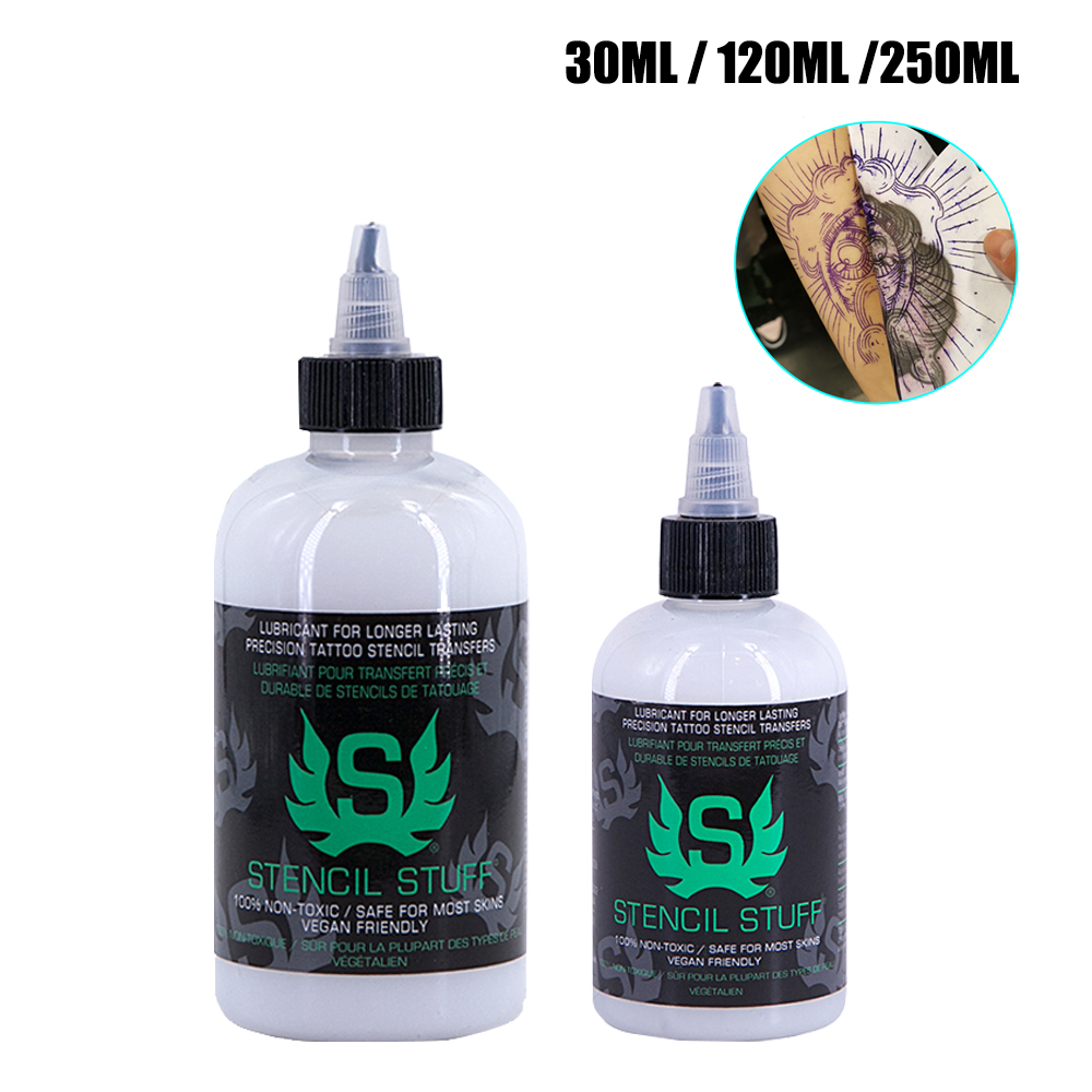 30/120/250ml estêncil de tatuagem profissional gel mágico copiadora térmica solução de transferência de tatuagem creme conjunto de tinta de tatuagem