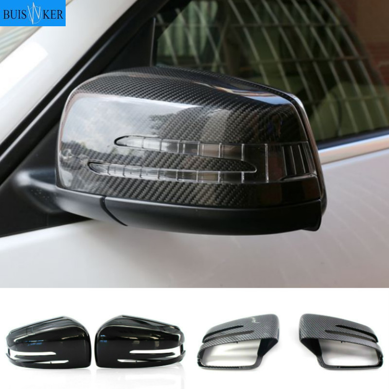 メルセデスベンツ A B C E S CLA GLA GLK クラス W176 W246 W204 W212 W221 C177 X204 X156 カーボンファイバー車のバックミラーカバー