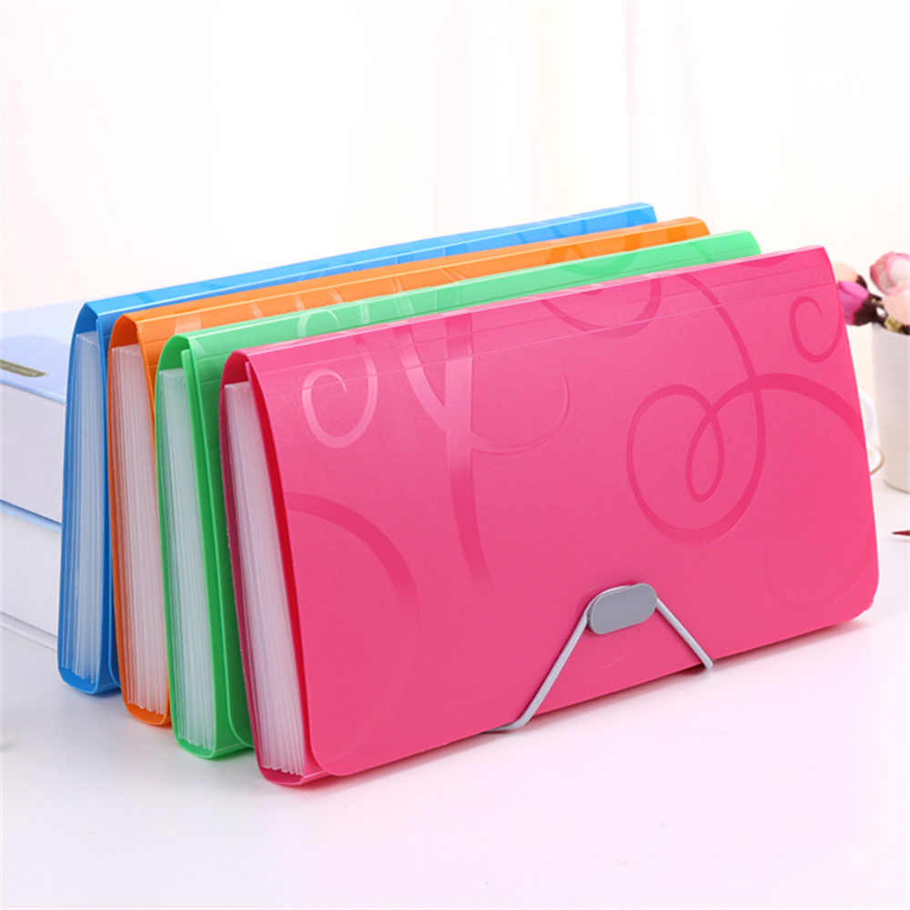 Bolsa de órgano A6, carpeta de archivos expansible para documentos, carpetas de documentos de colores dulces, organizador de suministros escolares, carpeta de oficina escolar