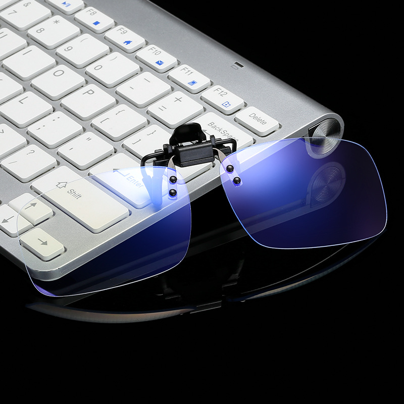 Occhiali Anti luce blu donna uomo Clip su occhiali Clear Computer Phone occhiali blu-ray Clip moda occhiali Flip up
