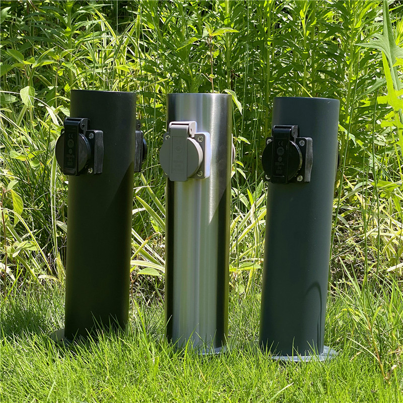 Prise électrique extérieure étanche, prise UE, colonne d'énergie, jardin, tondeuse à gazon, taille-haie, 2 voies, 3680W, 16A