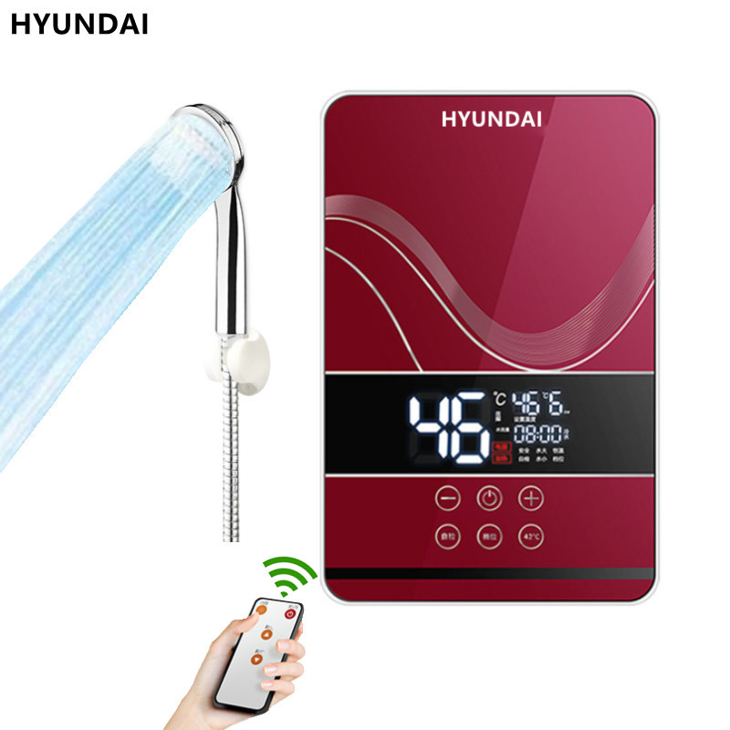 リモコン付き電気温水器,家庭用,キッチン,バスルーム,無制限の給湯器
