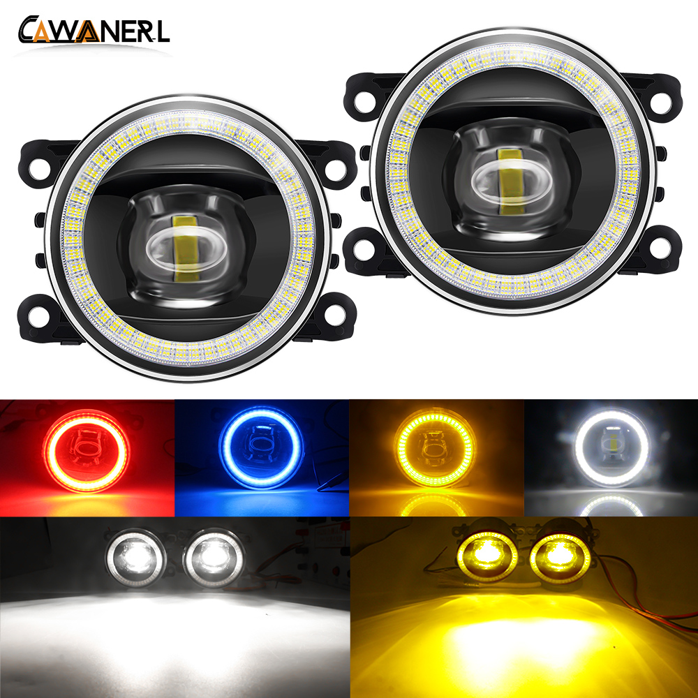 Phare antibrouillard LED Angel Eye pour voiture, feu diurne DRL, Ford ktFi.C. Focus C-Max Edge Ranger ATIC Tourneo Ka Ecodehors