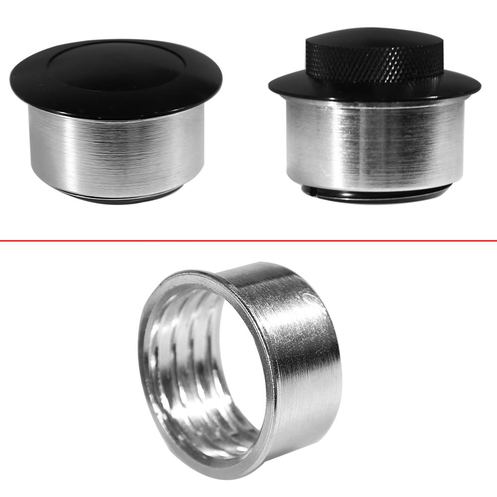 Motorfiets Zwarte Tank Dop Gemodificeerde Schroeven Motor Conversiemoer Roestvrij Gas Dop Moer Voor Harley Touring Sportster 1996-2023