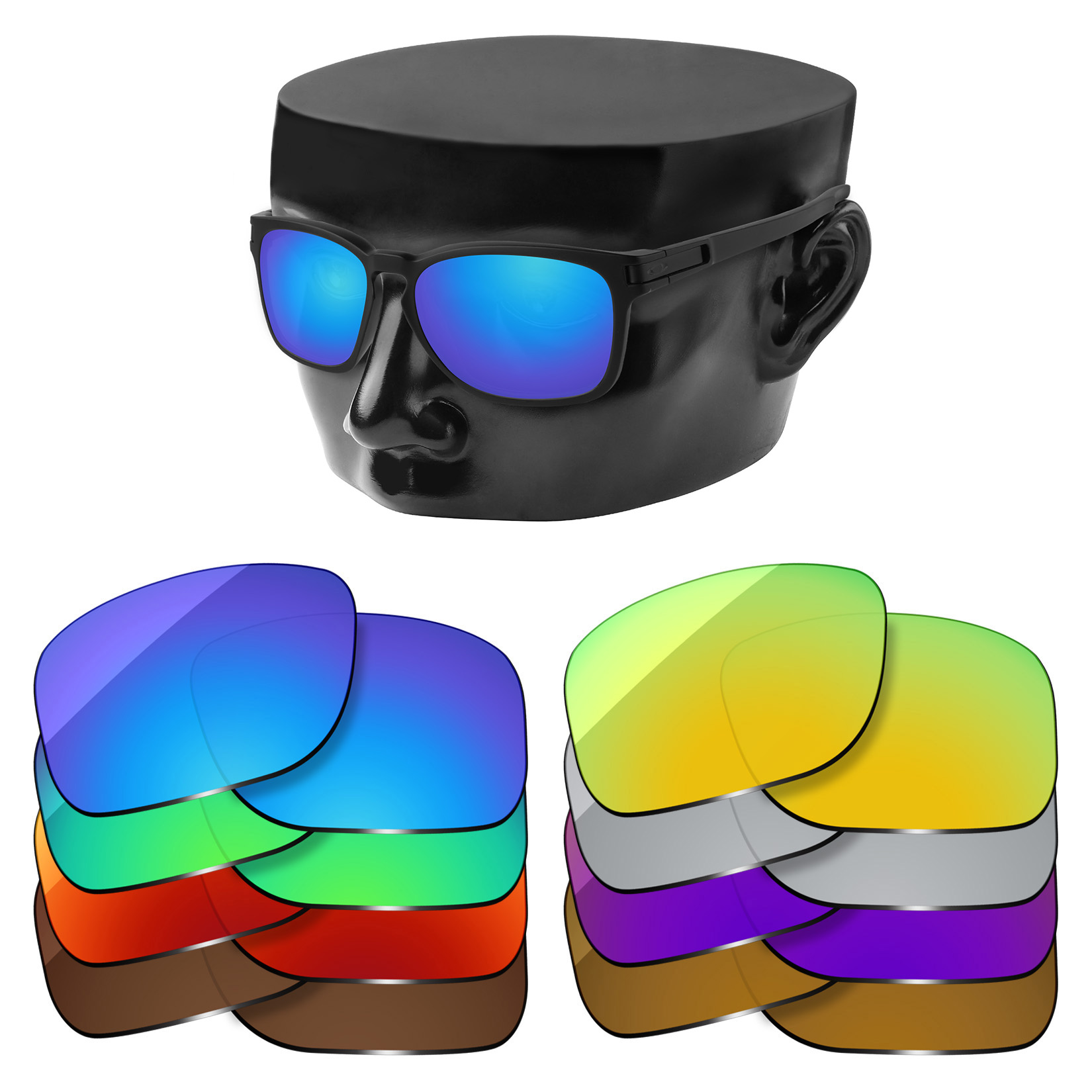 OOWLIT Polarized / Non-Polarized  Replacement Lenses for-Oakley Latch SQ Asian Fit OO9358 Sunglasses (Lens Only)