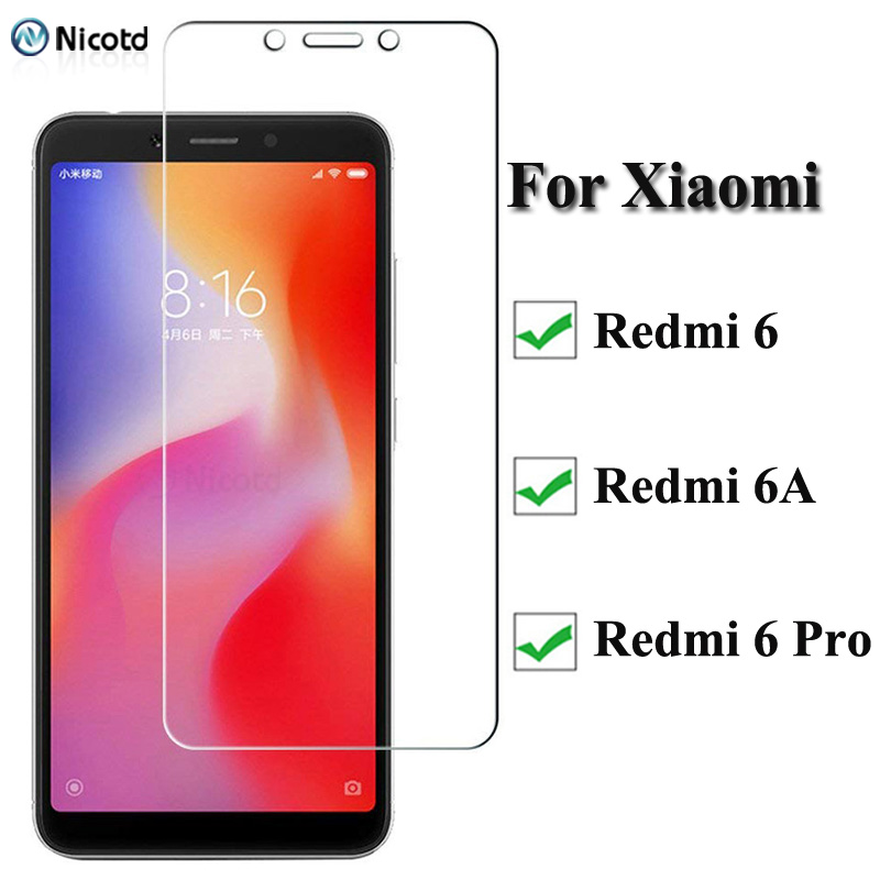 1 pièce/2 pièces/3 pièces verre trempé pour Xiaomi Redmi 6a Film de protection d'écran verre de protection pour Xiaomi Redmi 6 Pro Redmi 6 Redmi 6a
