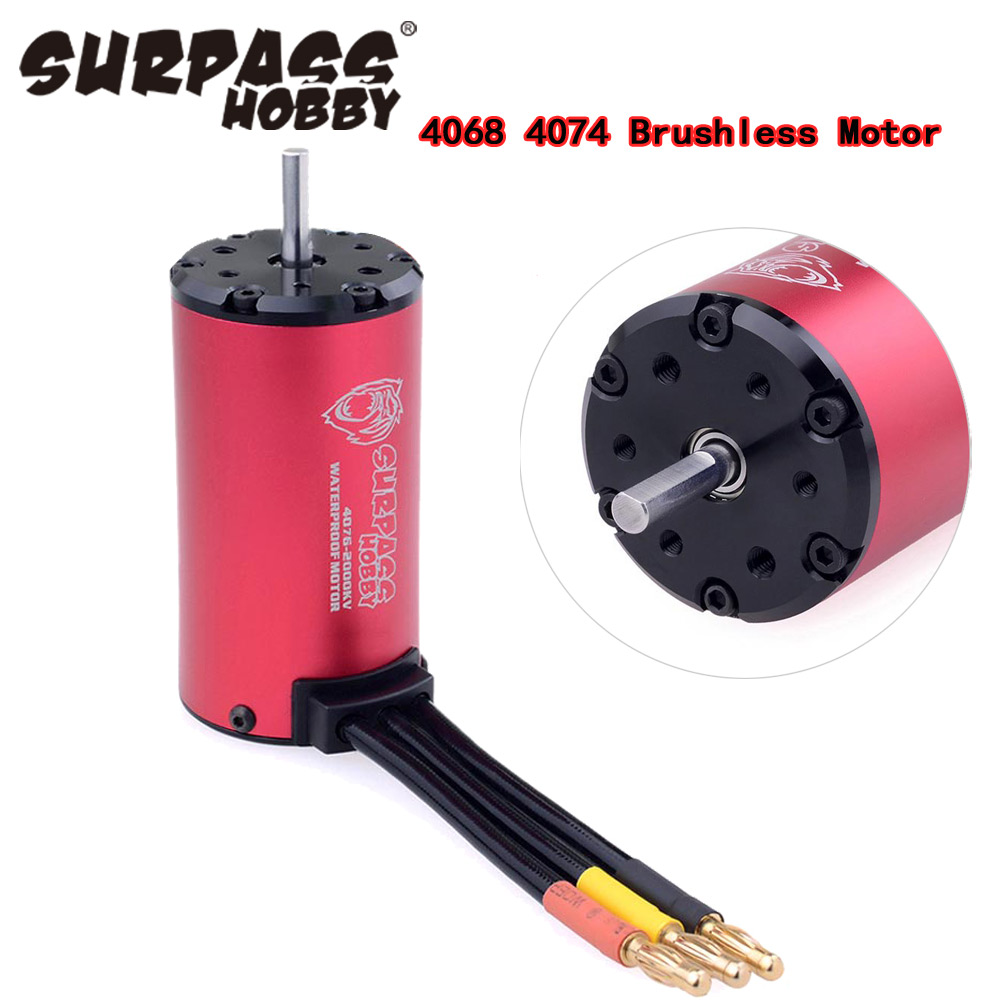 SURPASS HOBBY-Moteur sans balais KK 4076 4068 5.0mm, 1700KV, 2000KV, 2250KV pour RC 1/8 Drift Racing, pièces de voiture d'escalade tout-terrain