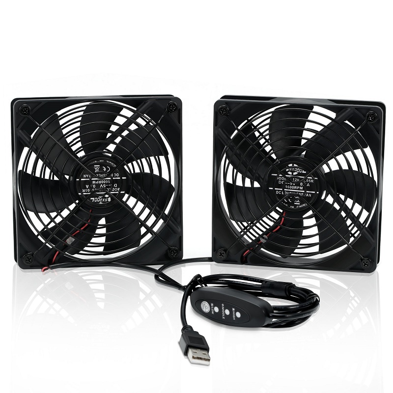 Sxdool 120mm dc 5v usb ventilador de mineração chassi do computador estação de trabalho radiador 12cm 120mm x 25mm ventilador de refrigeração do servidor roteador de alta velocidade
