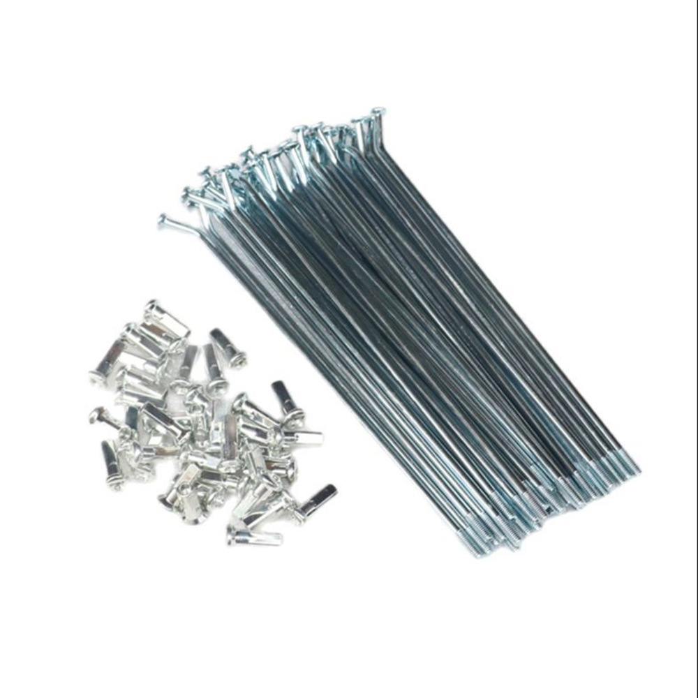 9K 185mm 36 Piezas Niples de Acero para Radios de Rueda de Pit Bike Enduro, Tapas de Alambre de Acero para CRF KXF YZF WR BSE