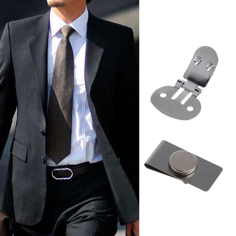Clip de corbata magnético práctico Invisible elegante para hombre, chaqueta de traje, Pin de solapa magnético de acero inoxidable, mantiene la corbata en su lugar