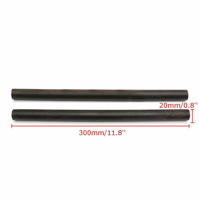 Bâtonnet en bois d'ébène noir de 20 mm x 300 mm pour bijoux