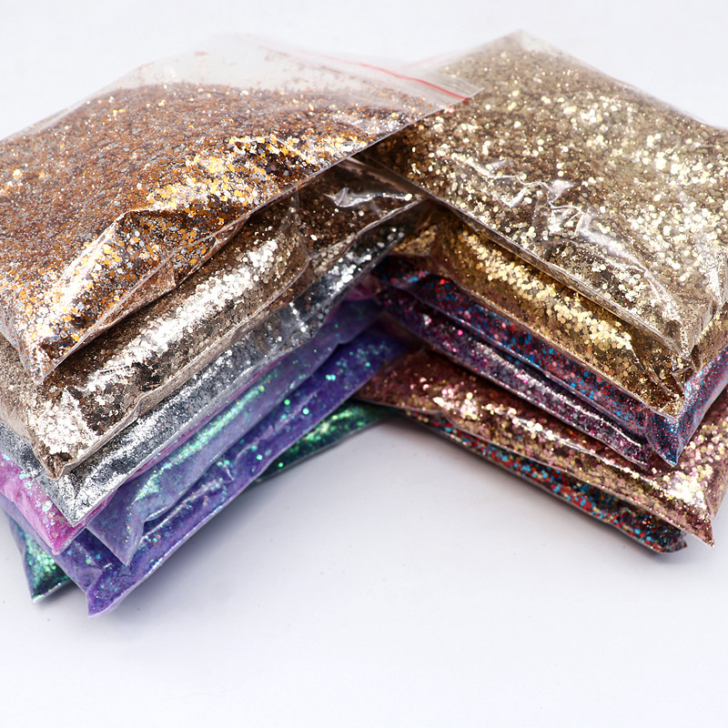 50 g/saco pó de unha lantejoulas champanhe prata ouro misto roxo série holográfica glitter gel polonês conjunto para decoração de unhas em gel