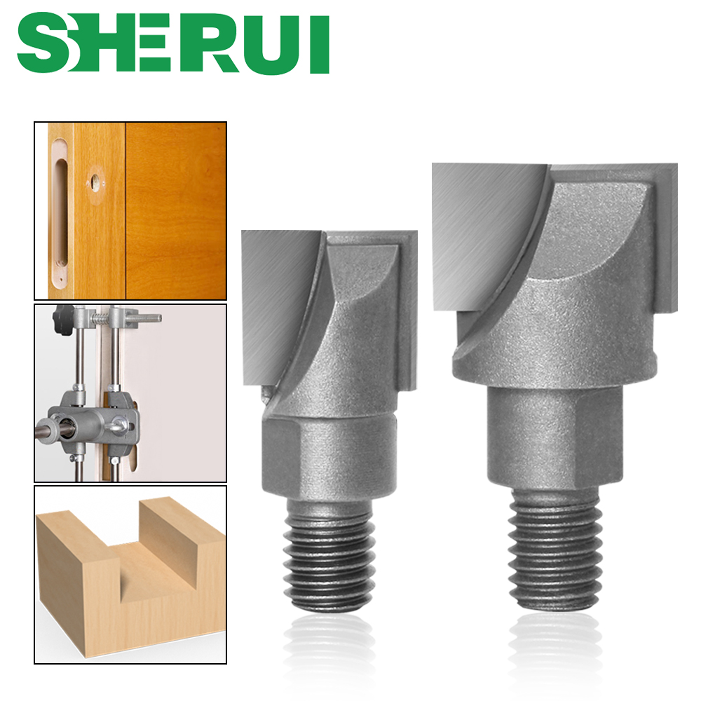 Mèche de nettoyage CNC à tige de 10MM, outils pour le travail du bois, coupe-fil à deux vis, fraise de verrouillage, 1 pièce
