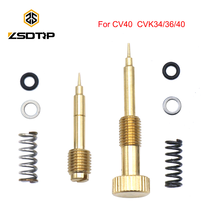ZSDTRP-Motocicleta Carburador Air Adjusting Screw, Mistura ociosa, Parafuso Relação de Combustível para PWK, Keyihin, CV40, CVK34, CVK40