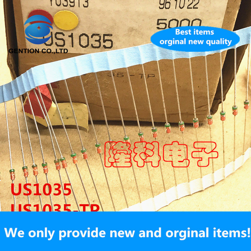 10Pcs 100% Nieuwe Originele US1035 Diode US1035-TP Unizon Doen-35 Groene Ring