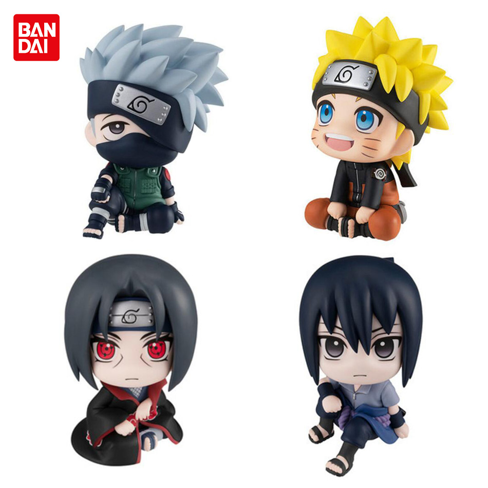 9.5 ซม. อะนิเมะรูป Uzumaki Naruto Kakashi Uchiha Sasuke Itachi Kawaii ของเล่น Q Figural รถตกแต่ง PVC โมเดลของขวัญ