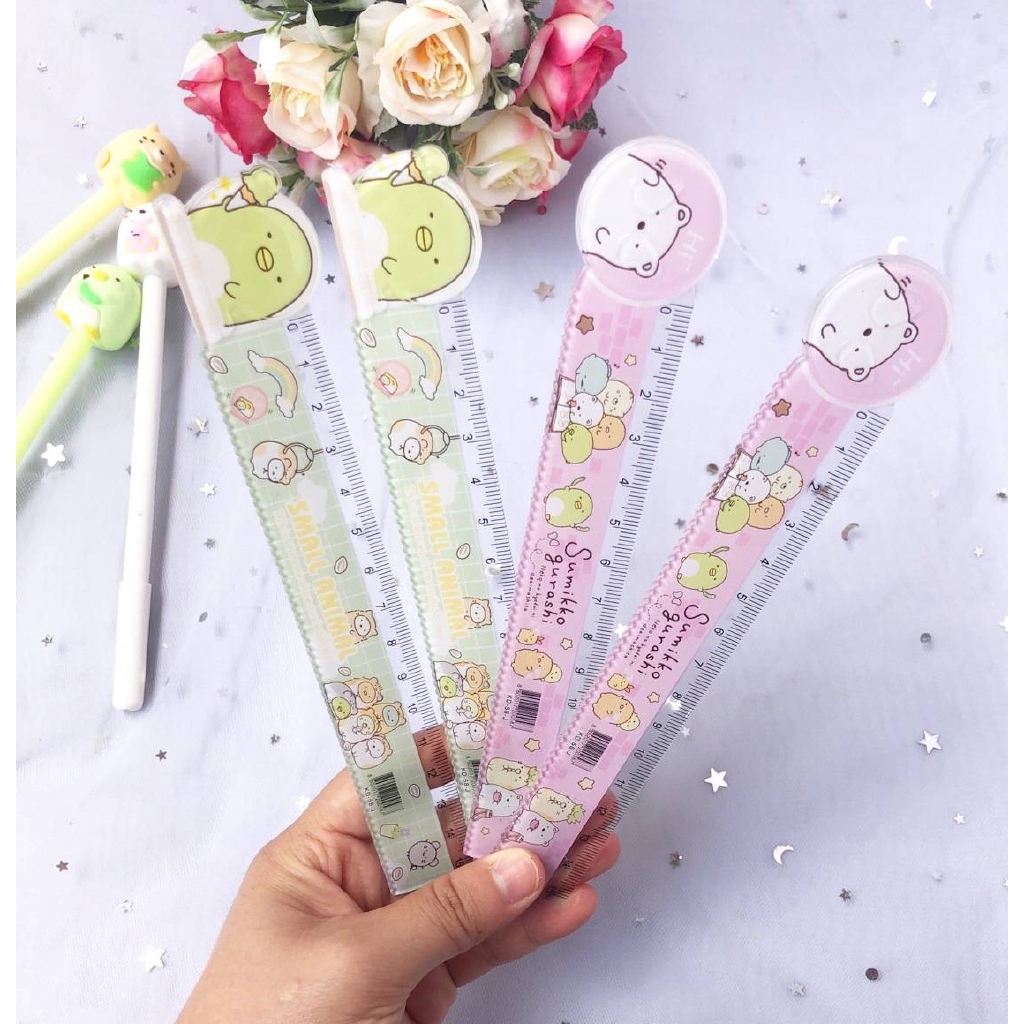 サンエックスsumikko gurashi 15センチメートルかわいい動物ストレート定規かわいい測定ツール文具デッサン事務学用品子供ギフト