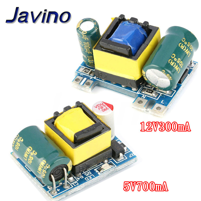 AC-DC 5V 700mA 12V 300mA 3,5 W interruptor aislado módulo de fuente de alimentación convertidor Buck módulo reductor 220V giro 5V/12V
