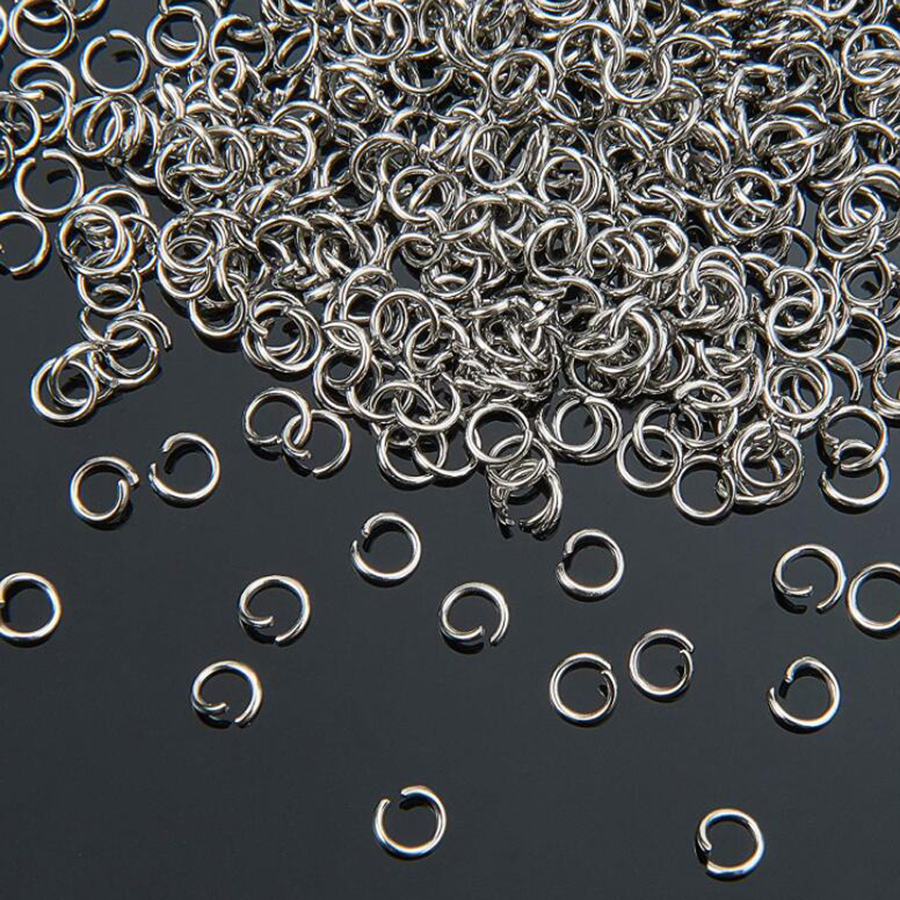1000 Stuks Hoge Kwaliteit 4/5/6/7/8/9/10mm Rvs Split Ringen Open Ringetjes Connectors DIY Voor Sieraden Maken Bevindingen
