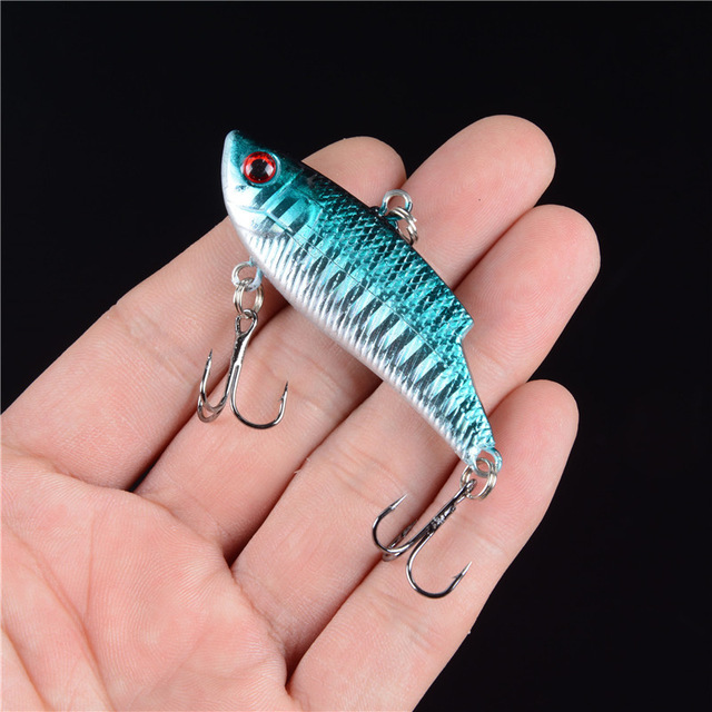 1pcs ตกปลา Lure ฤดูหนาว VIB ช้อนเหยื่อ 57mm 10g Hard Crankbait Wobbler Isca ประดิษฐ์ Peche Salmo สําหรับตกปลา