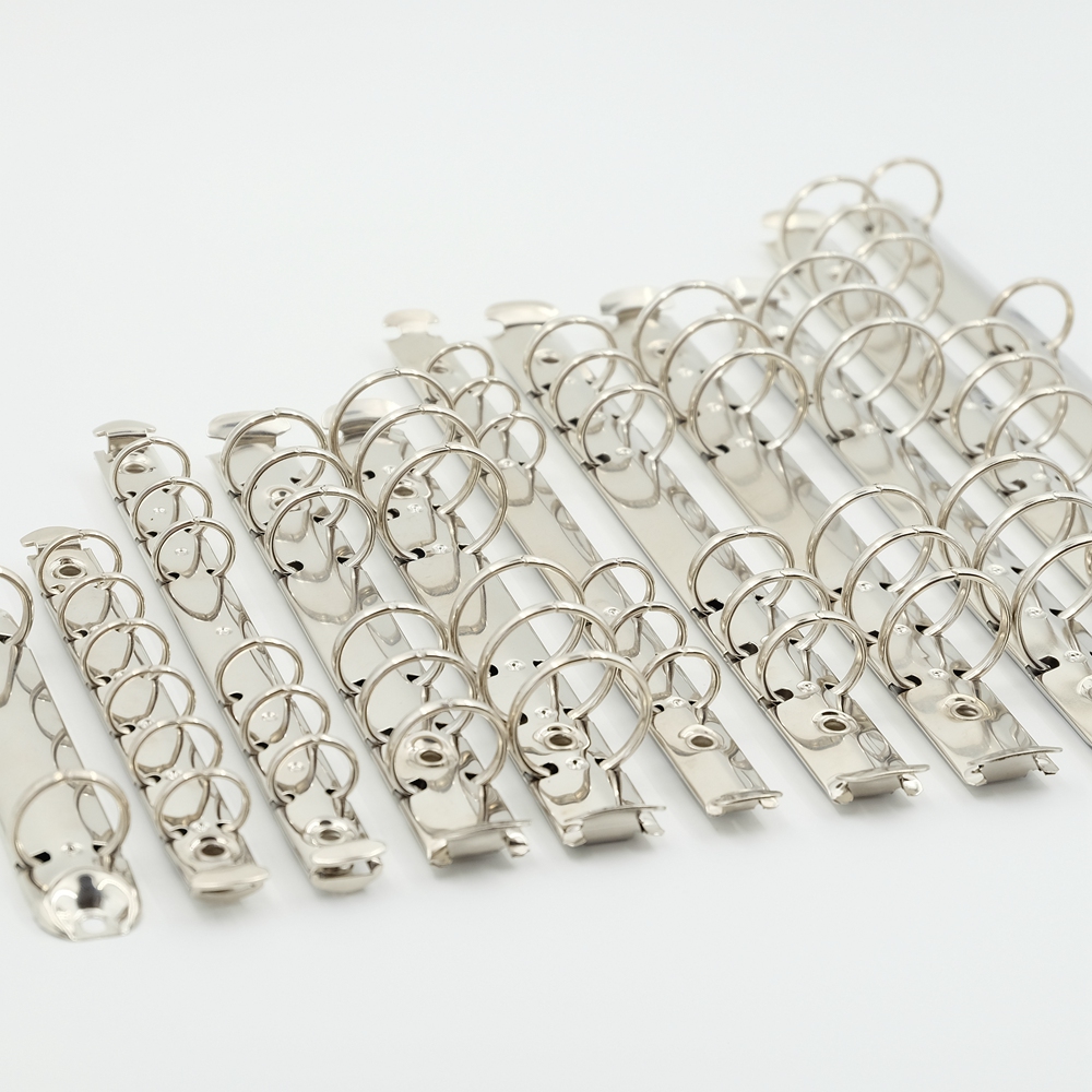 Clips métalliques pour reliure de carnet à feuilles mobiles, diamètre 1,5/2/3 cm, pour formats A4, B5, A5, A6, A7, B7, accessoires de bricolage pour fournitures scolaires