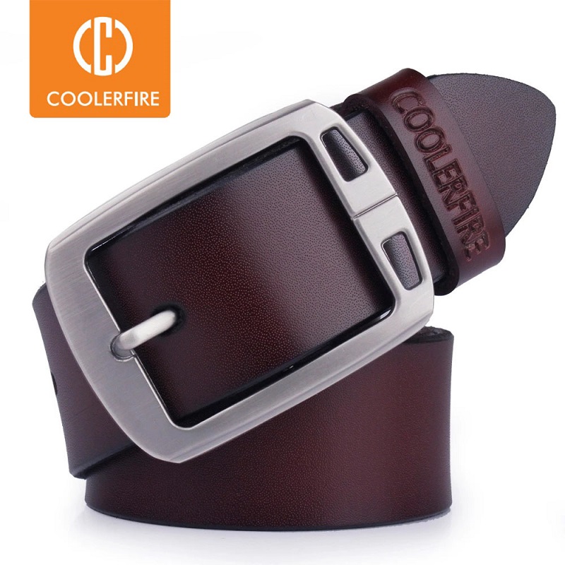 Cintos de Couro Genuíno de Couro Bovino para Homens, Cinto de Luxo Estilo Cowboy, Cinto Masculino Vintage Elegante para Jeans, Cinto de Grife Masculino de Alta Qualidade