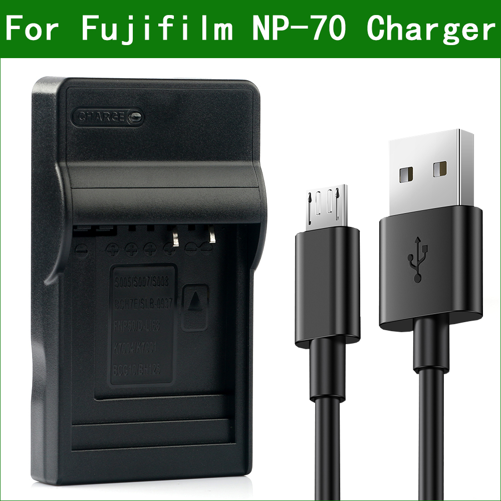 Lanfulang NP-70 BC-70 Digital Camera Battery Charger for Fujifilm FinePix F20 Zoom F40fd F45fd F47fd