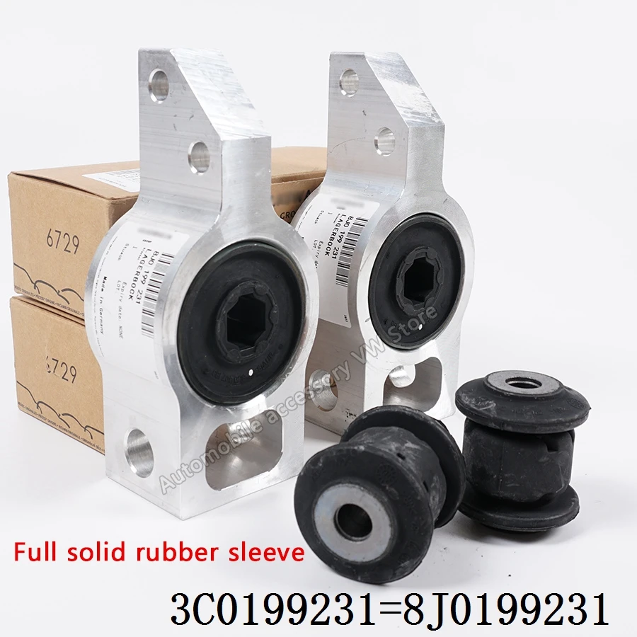 3C 0199231 E braços de controle dianteiro bucha suporte inferior suspensão de borracha para vw passat b6 b7 tiguan cc tt/tts coupe sharan
