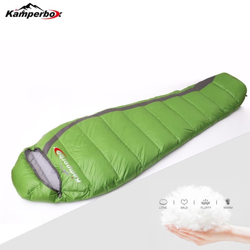 Kamperbox sac de couchage ultraléger sac de couchage, sac de couchage d'hiver équipement de Camping sac de couchage léger Camping