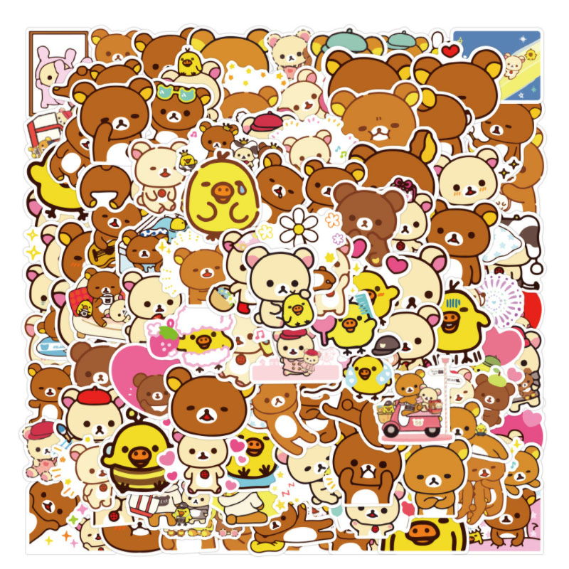 10/30/50/100 stücke Neue Rilakkuma Diy Telefon Snowboard Laptop Gepäck Geburtstag Party Geschenk Kühlschrank Gitarre Graffiti klassische Aufkleber