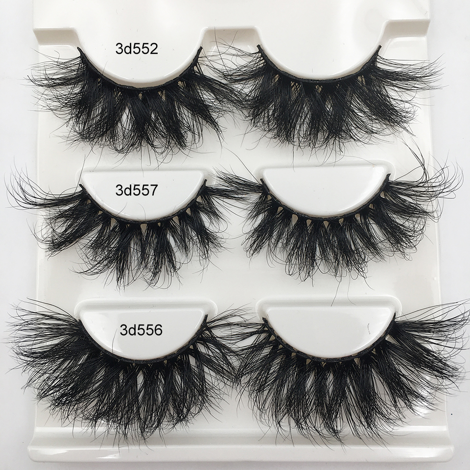 Fluffy Lashes 100% 3d Mink Lashes Dramatic Soft Volume Natural Eyelashes 10mm-20mm Eyelash Extension Wholesale Mink Eyelashes