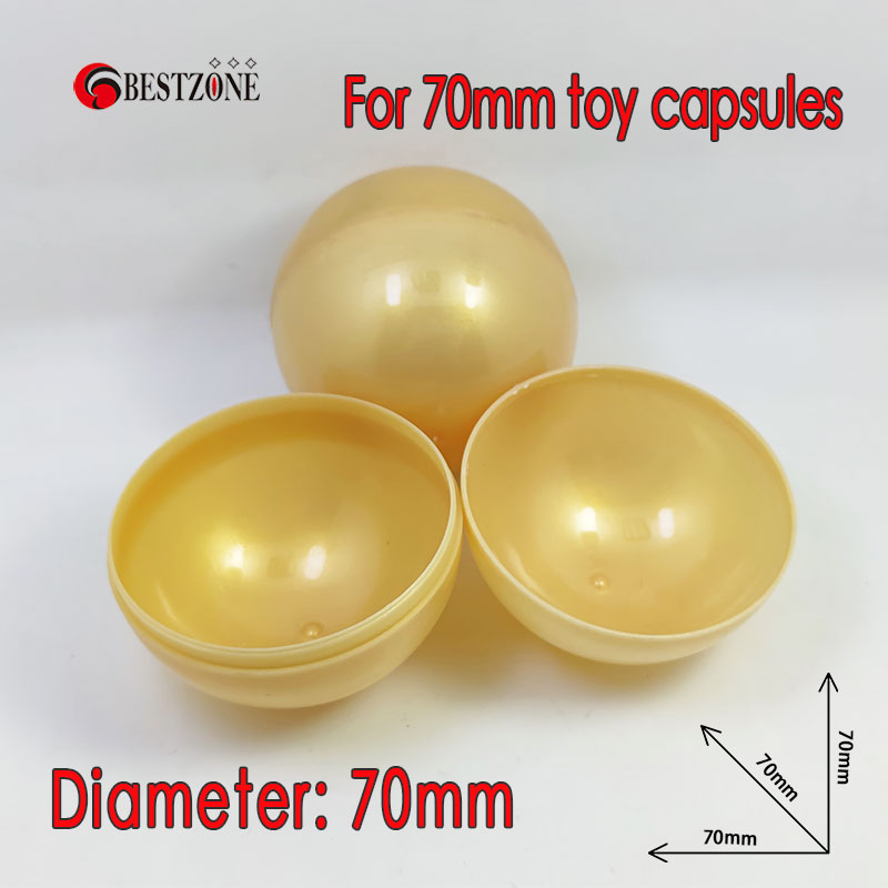 20Pcs/Lot 70MM 2.7inch Colorful Big Plastic PP Empty Capsules Round Toy Balls For Vending Machine Or Kids Gift