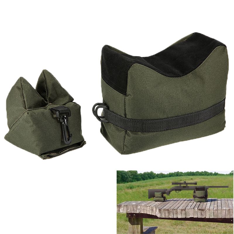 Tactical Rifle Gun Rest Outdoor Hunting Shooting Sandbag Bench Unfilled Rifle Gun Front Rear Bag Beach Hunting Rifle Accessories