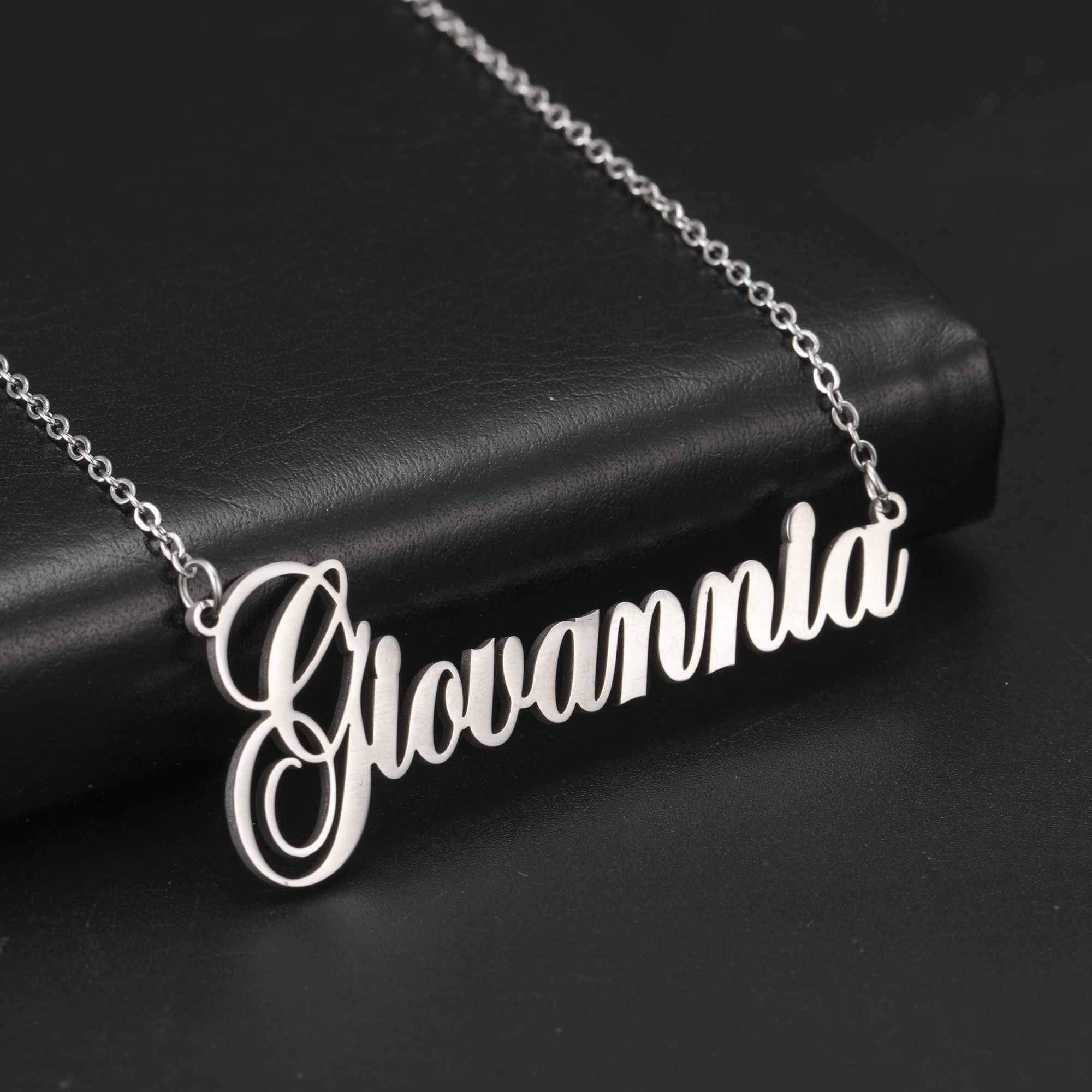 Sipuris Benutzerdefinierte Namenskette, personalisierte goldene Halsband-Edelstahl-Halskette für Frauen und Männer, individueller Schmuck, Hochzeitsgeschenke