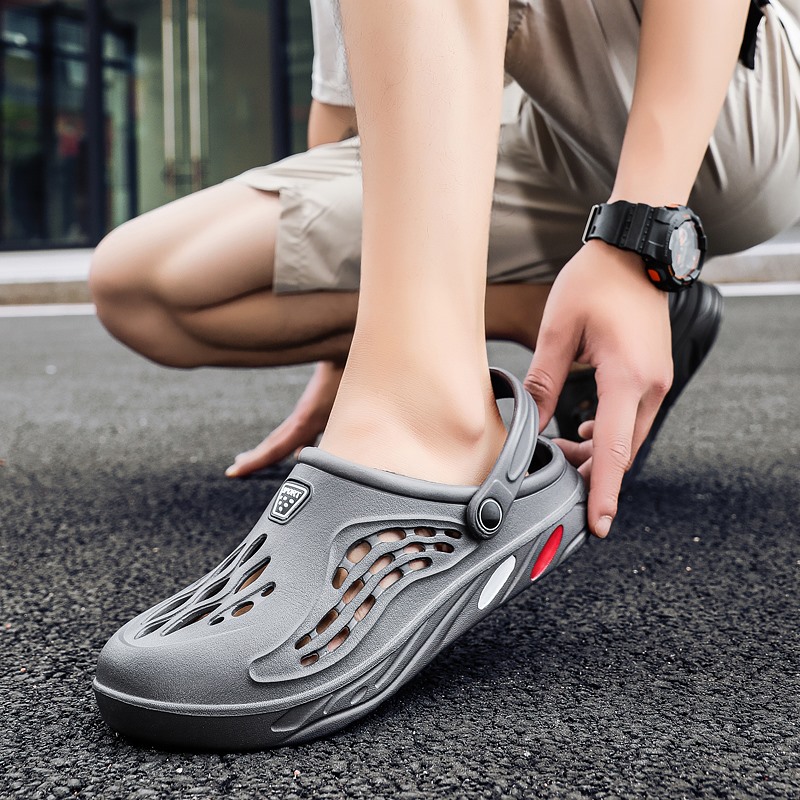 Chanclas para hombre, zapatos de verano para hombre, zapatillas de playa exteriores, zapatillas suaves ligeras de EVA, calzado Unisex, sandalias masculinas de talla grande 38-49