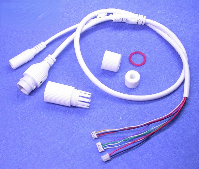 Câble LAN pour module de carte de caméra IP CCTV, fils supplémentaires pour alimentation POE Mid-Span type 4/5(+) 7/8(-)