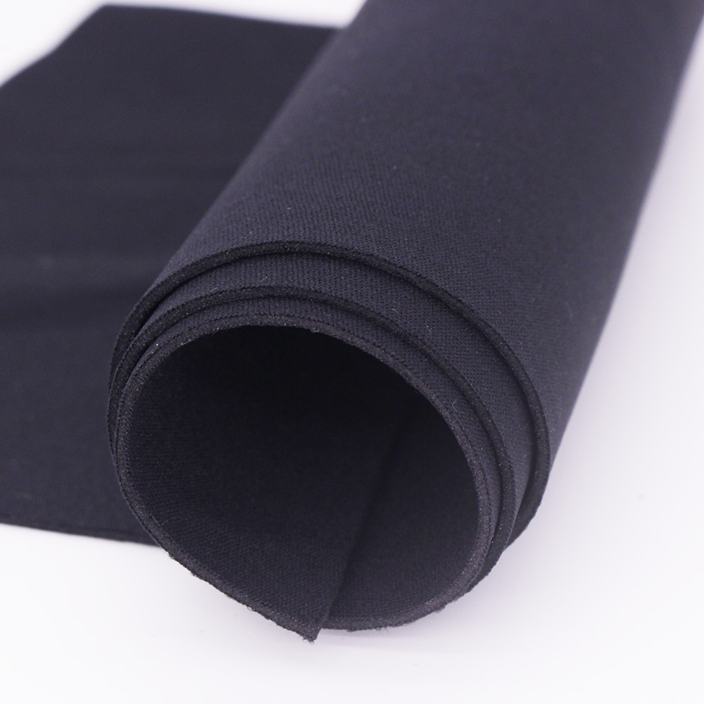 ยืดหยุ่นยืดสีดำ1.2มม.SRB ผ้า Neoprene สำหรับกีฬาเกียร์ Surfing ดำน้ำกันน้ำ