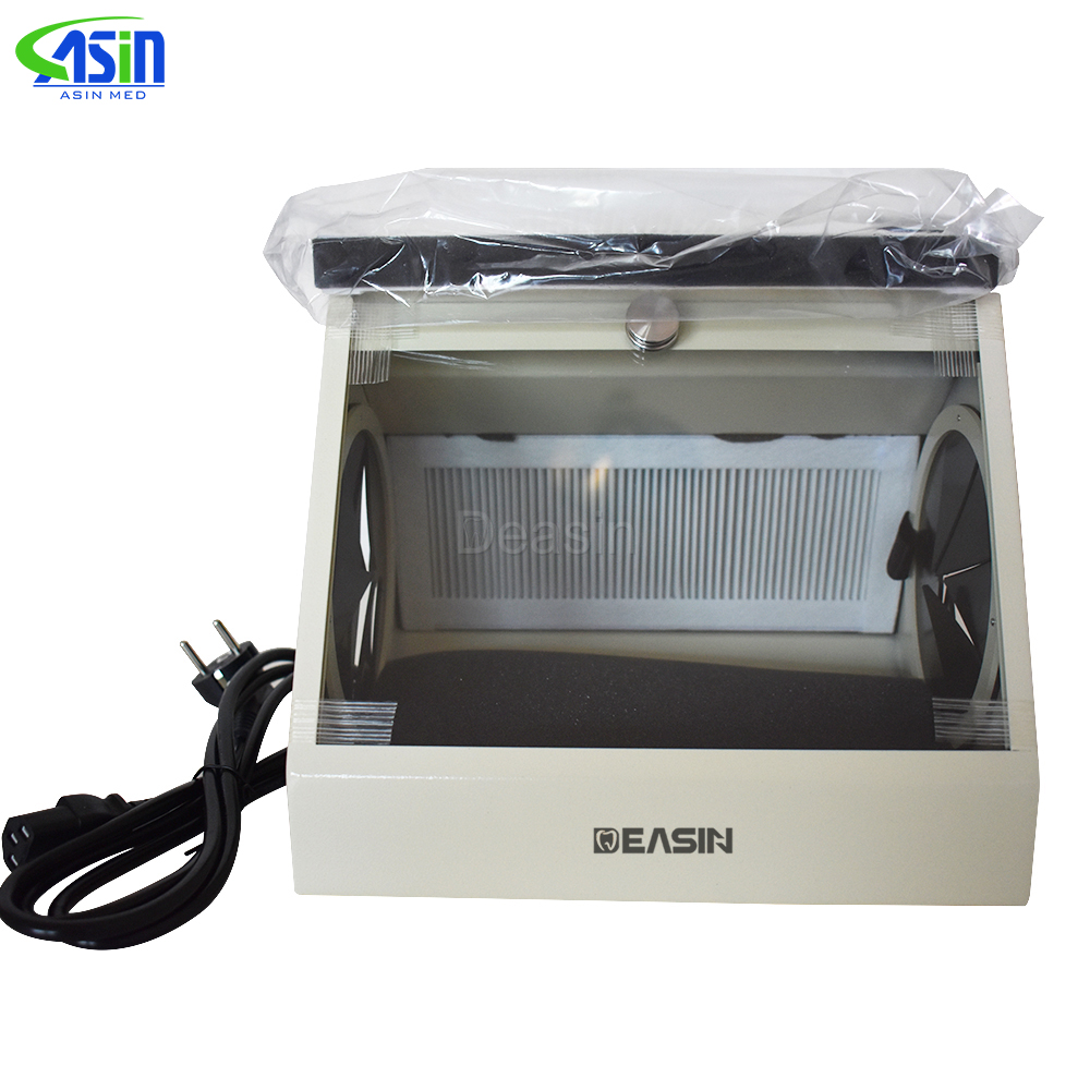 Dental Grinding Polishing Box Lapping Protector Sandblasting Dust-proof Case Dental Sandblaster Dust Collector Dentistry Tools