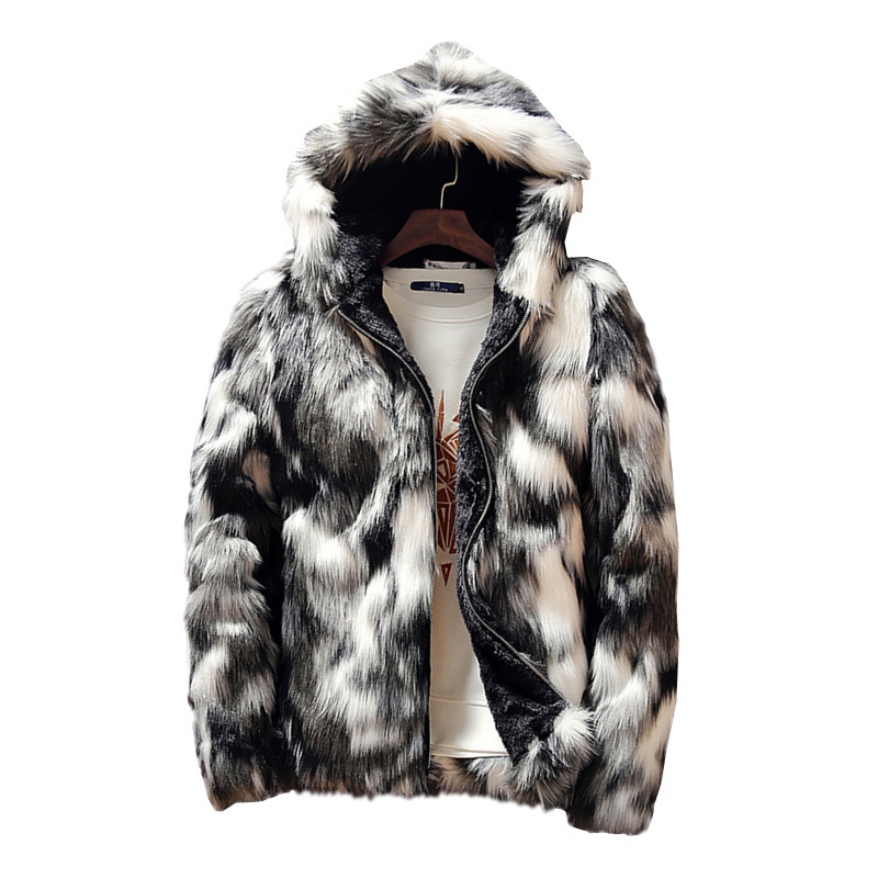 Winter-Kunstpelz, dicke Herrenjacken und Mäntel, modische Herren- und Damenpaare, warme und bequeme Kleidung, schmaler grauer Herrenmantel, S-4XL