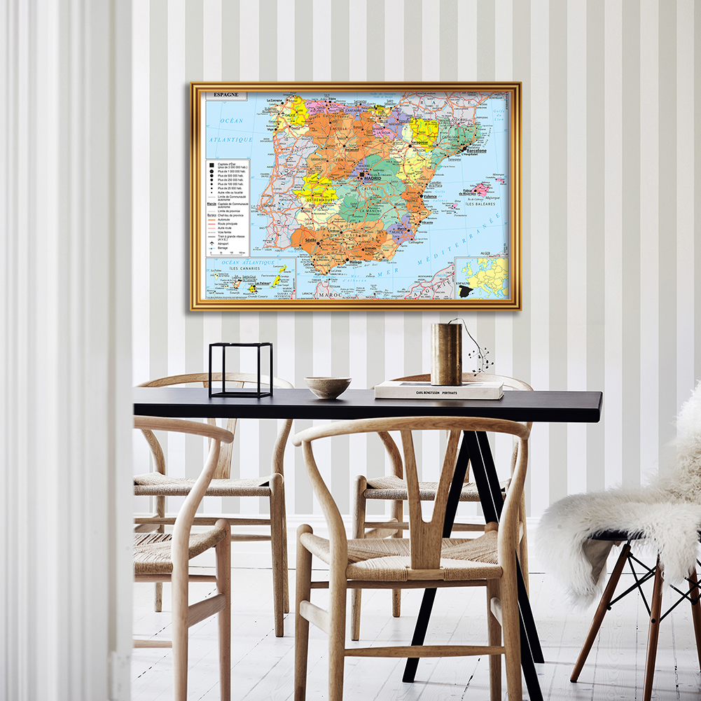 84x59cmフランスの壁のポスターのスペインの風景キャンバス絵画家の装飾学用品