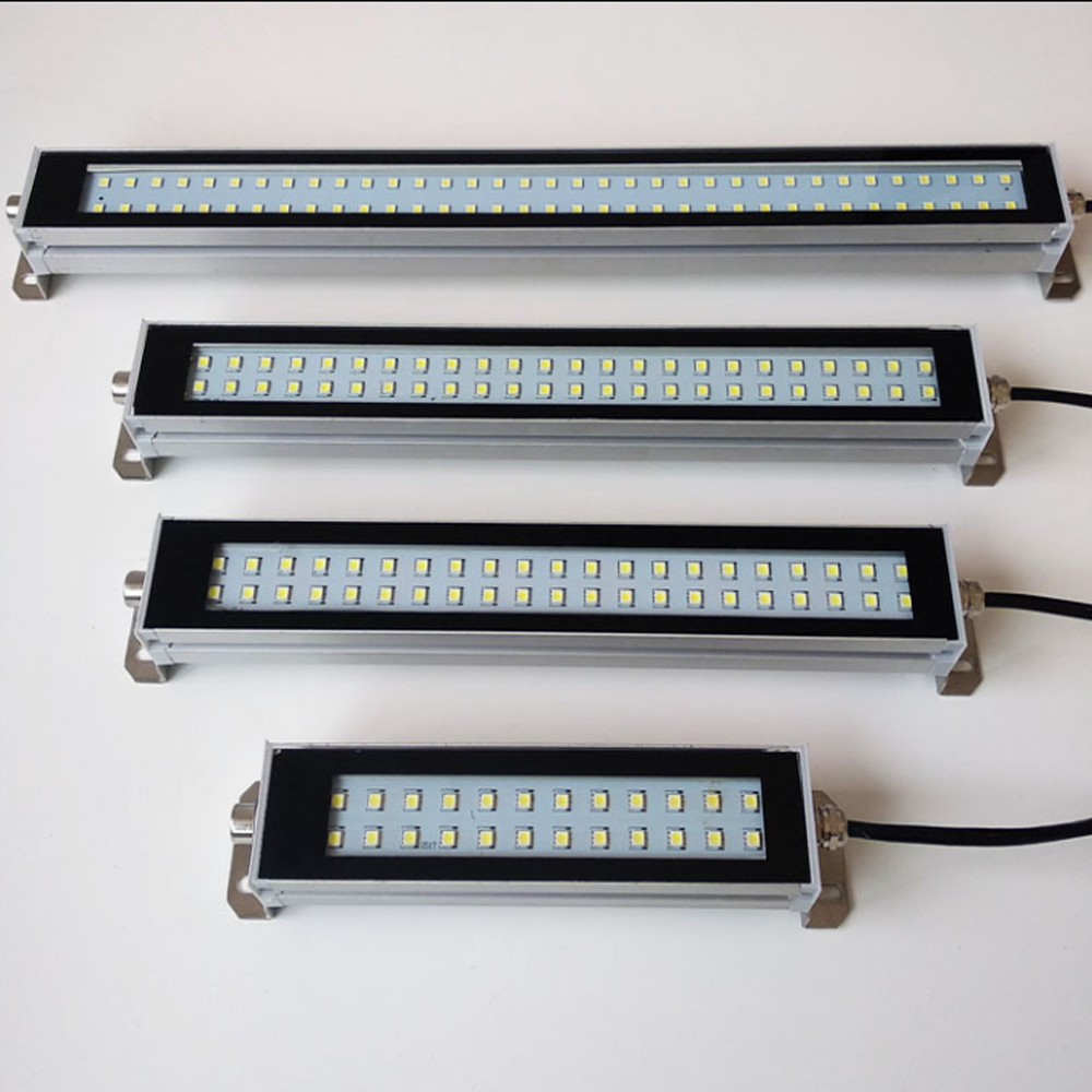 Lampe industrielle LED étanche à l'huile et à la poussière, lampes CNC pour atelier 22-53CM 110v 220v 24v 36v, lumières pour outils de travail de Machine