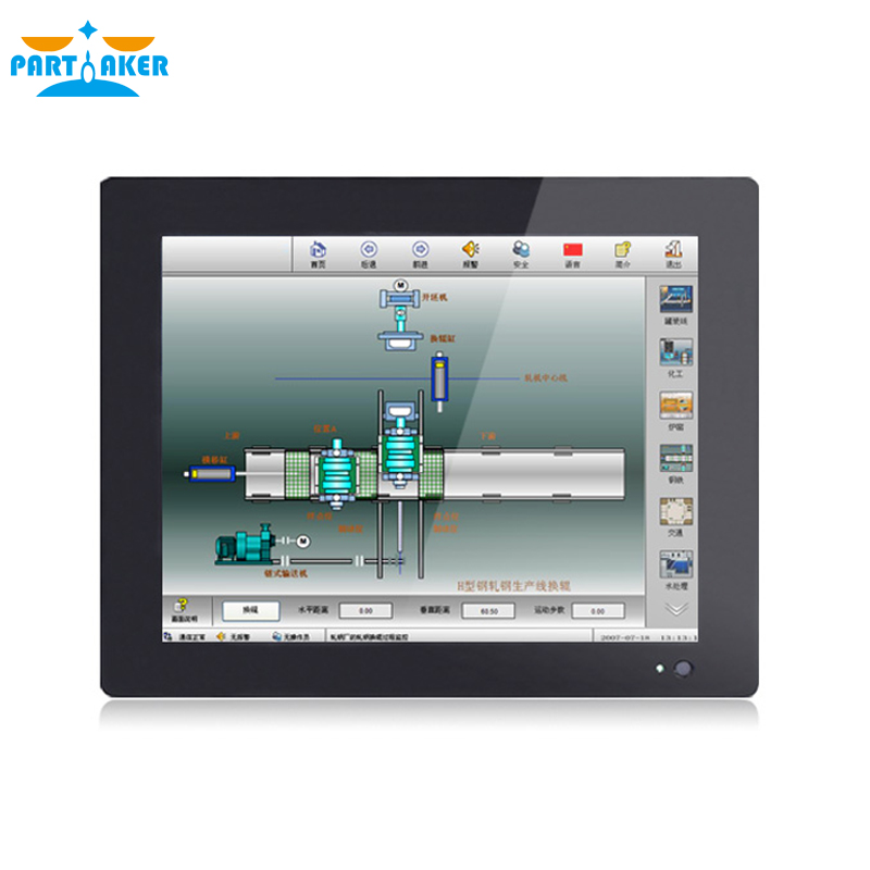 12,1-Zoll-Industrie-Touchpanel-PC Intel J1800 J1900 3855U i5 i7 CPU mit 5-Draht-resistiver Touchscreen, Windows 7/10 Linux