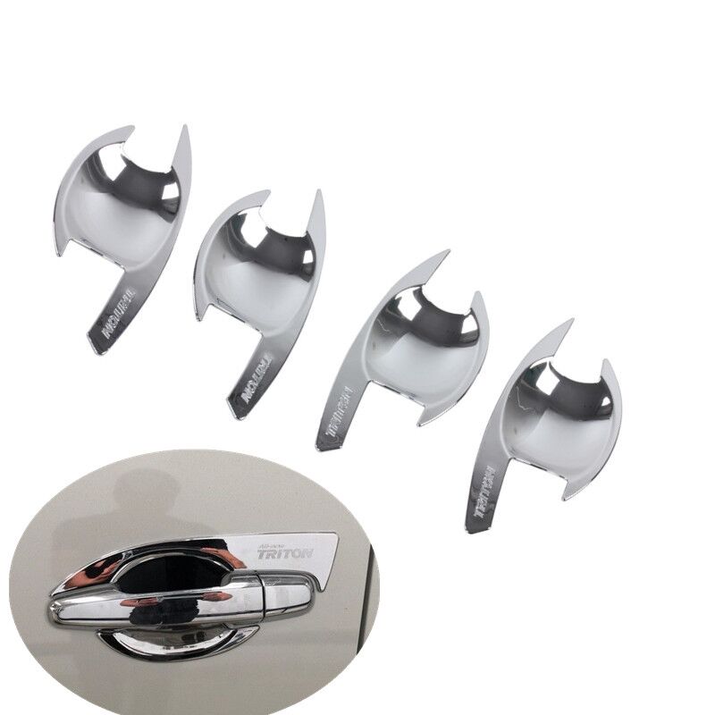 สําหรับ Mitsubishi L200 Triton Pickup 2006 2007 2008 2009 2010 2011 2012 2013 2014 Chrome Car Door Handle Cover อุปกรณ์จัดแต่งทรงผม